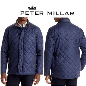 Peter Millar Navy Quilted Jacket